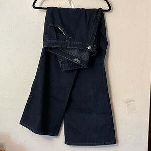 Angels Dark Navy Wide-Leg Jeans